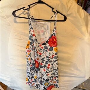 LOFT Multicolor Floral Sleeveless Top